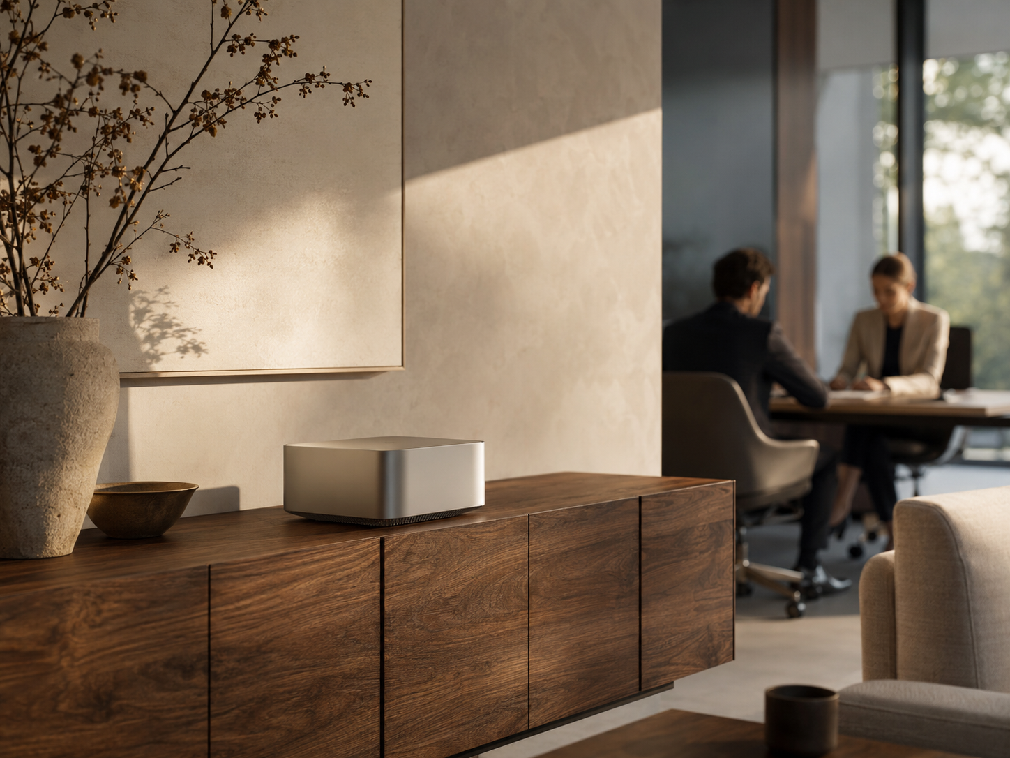 Private agent appliance installed in a modern office